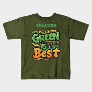 Green is best Kids T-Shirt